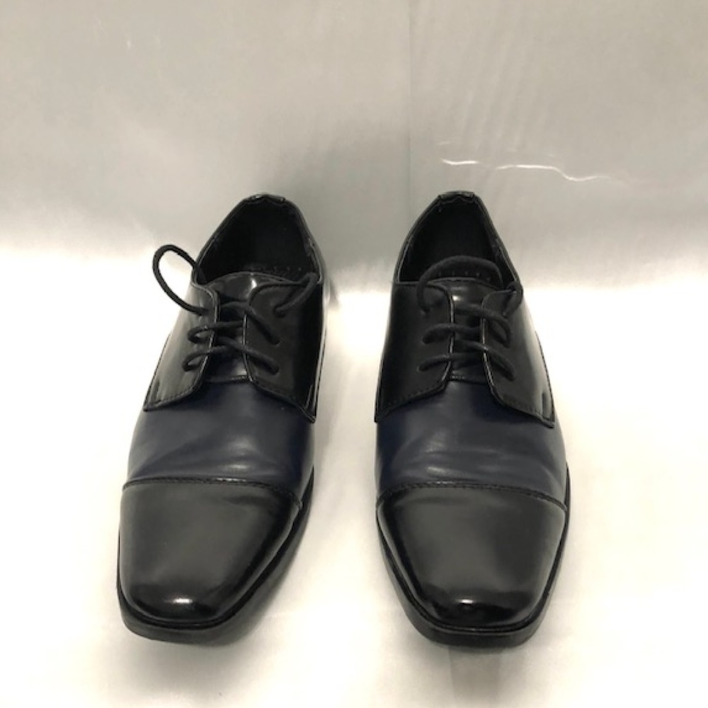 Boys BLK/Blue dress shoes